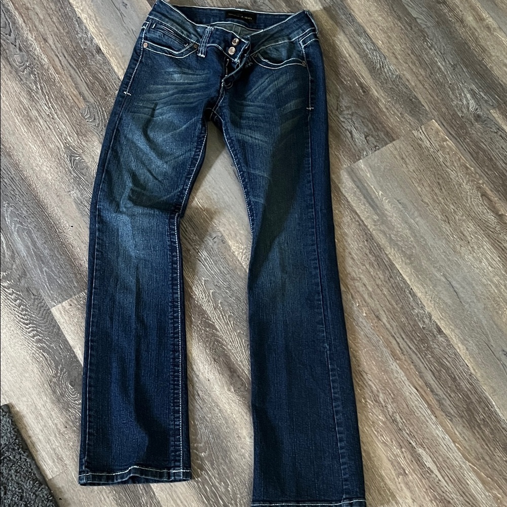 Chinese Laundry Dark Blue Boot Cut Jeans
